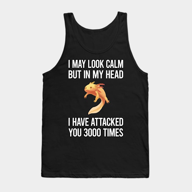 White Look Calm Salamander 01 Tank Top by lainetexterbxe49